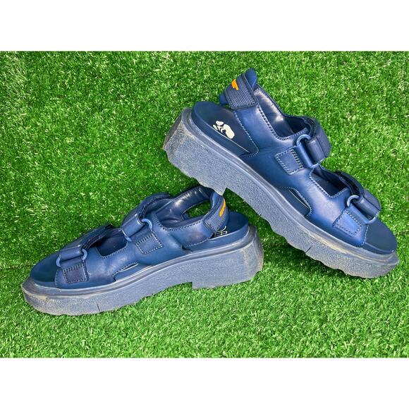 OFF-WHITE Trek Sponge Sole Sandals Blue Size 39 EU 9 US main image 7